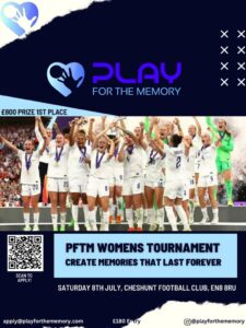 Womens Tournament football e-flyer 2023
